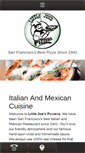 Mobile Screenshot of littlejoespizzeria.com